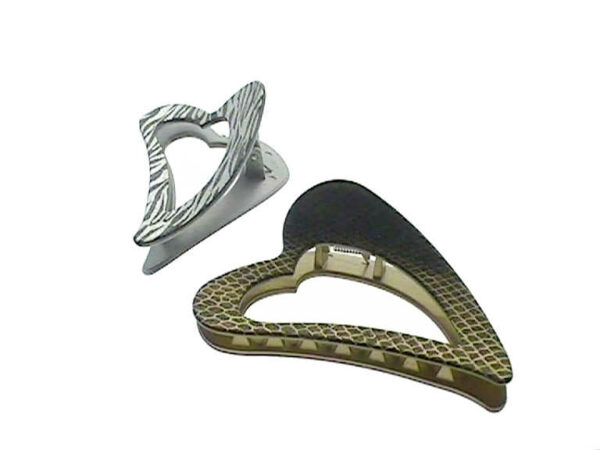 Pinza acrilico cuore maculata cm. 9,0