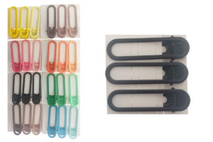 Becco acrilico soft touch colorato cm. 6 blister pz. 3