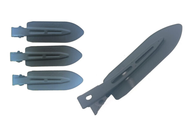 Becco paletta gomma nero cm. 7 blister pz. 3