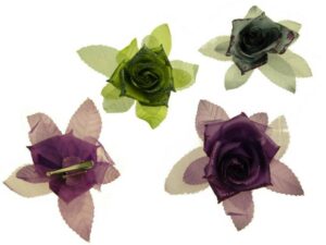 Becco fiore glitter bianco,viola,nero,verde,giallo,azzurro