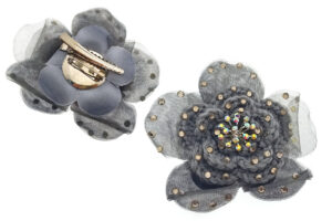 Becco fiore con strass
