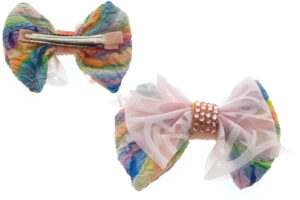 Becco fiocco tess.strass acril.