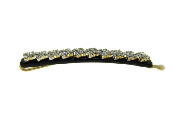 Forcina nera strass cm. 7