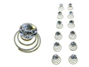 Piercing per capelli strass punto luce card pz. 12