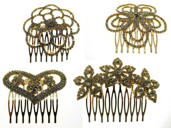 Fianchino metallo e strass