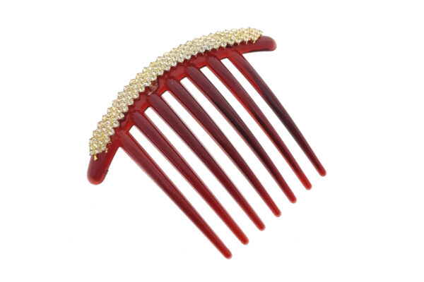 Fianchino strass demy/nero cm. 9
