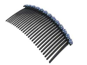 Fianchino strass demy/nero cm. 9