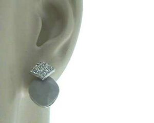 Orecchino rombo strass e pietra