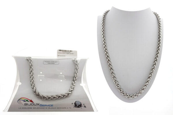 Collana uomo maglia acciaio