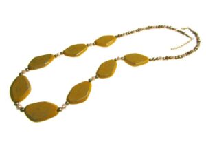 Collana con figure geometriche legno