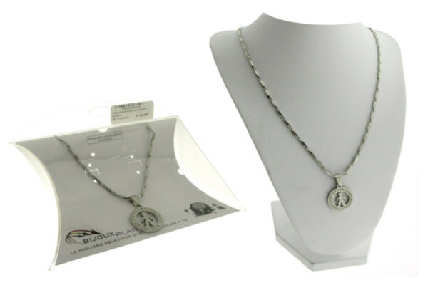 Catenina acciaio con stelline piccole