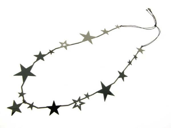 Collana lunga stelle metallo