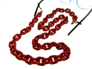 Catena collana per occhiali maglie acrilico medie