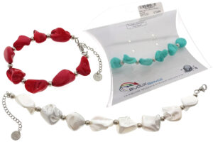 Bracciale in vetroceramica e acciaio