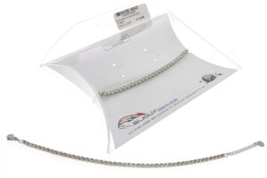 Bracciale acciaio tennis e cristalli