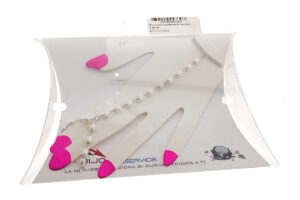 Bracciale baciamano acciaio e perle
