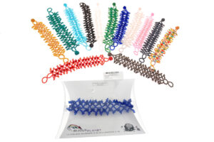 Bracciale maglia perline e cristalli