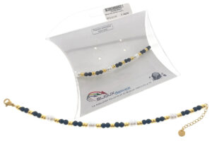 Bracciale acciaio e perle
