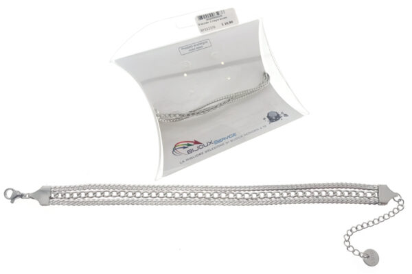Bracciale 3 maglie acciaio