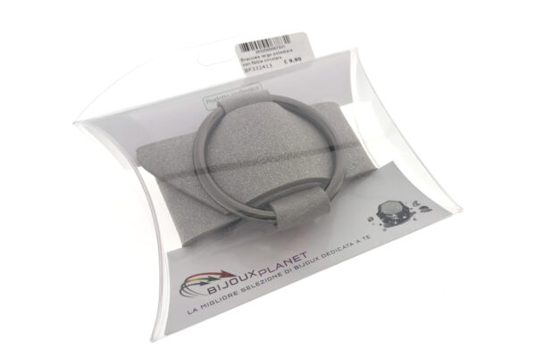 Bracciale largo poliestere con fibbia circolare