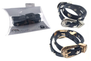Bracciale ecopelle con fibia