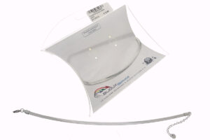 Cavigliera acciaio paglia piatta