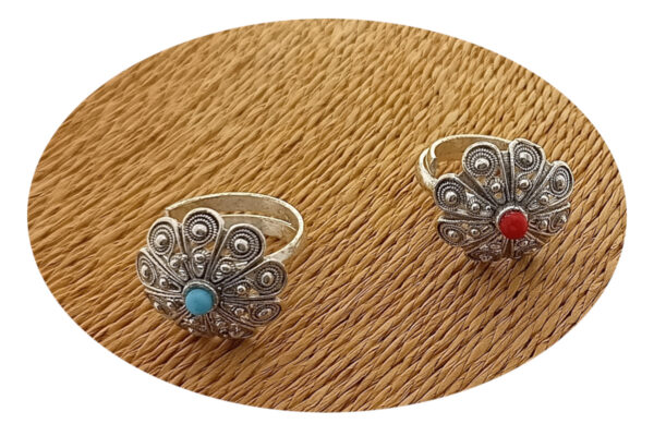 Anello corbula metallo mm. 20 regolabile