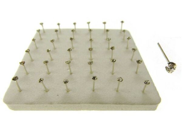 Nasino medio strass bianco mm. 0,9 box pz.36
