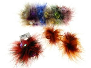 Elastico piume e paillettes