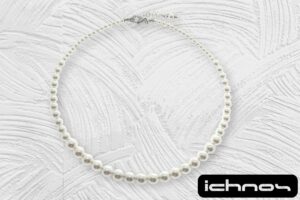Collana perle degrad? chiusura acciaio