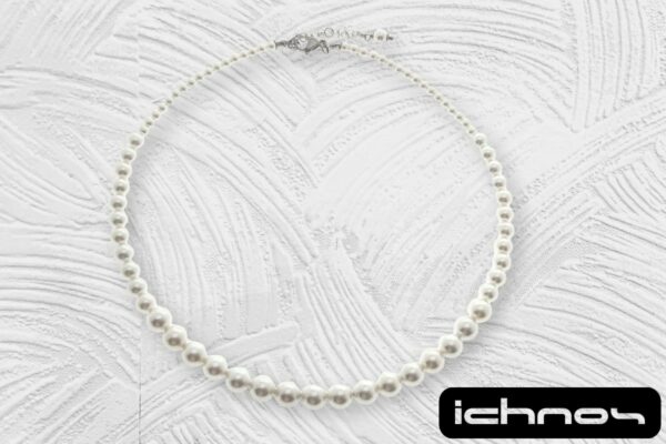 Collana perle degrad? chiusura acciaio