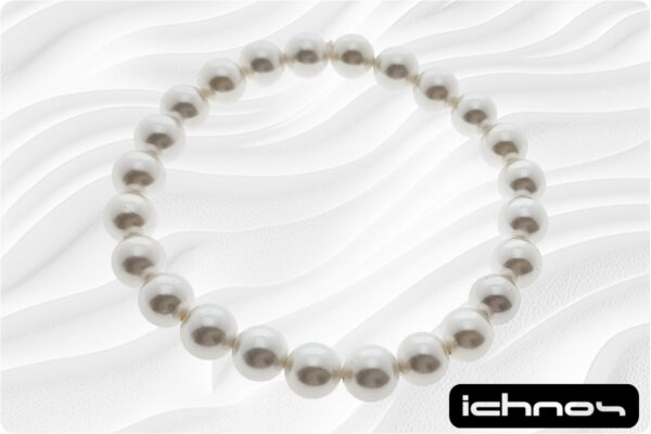 Bracciale perle mm. 8 elasticizzato