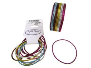 Elastico glitter colorato sottile blister pz. 12