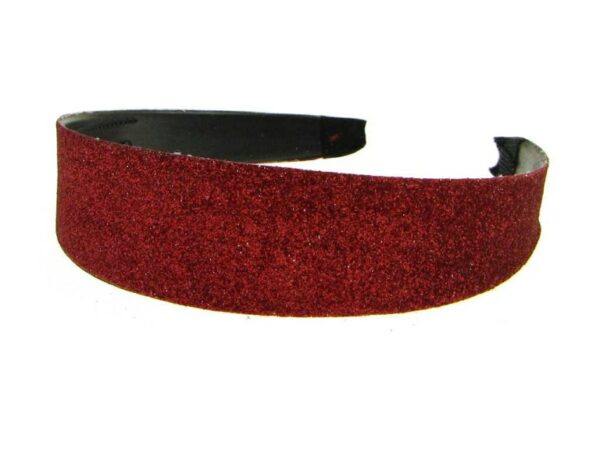 Cerchietto largo glitter rosso