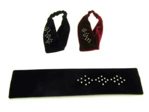 Fascia velluto strass