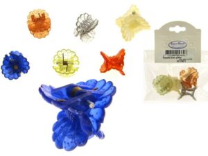 Pinzetta fiore glitter blister pz. 4