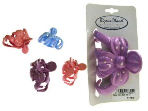 Pinza fiore pois cm. 8