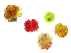 Pinza con fiore tessuto