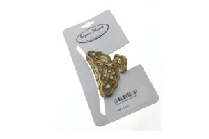 Pinza metallo e strass