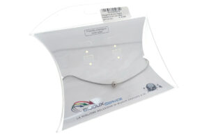 Cavigliera acciaio maglia tubolare 2 mm con sfera